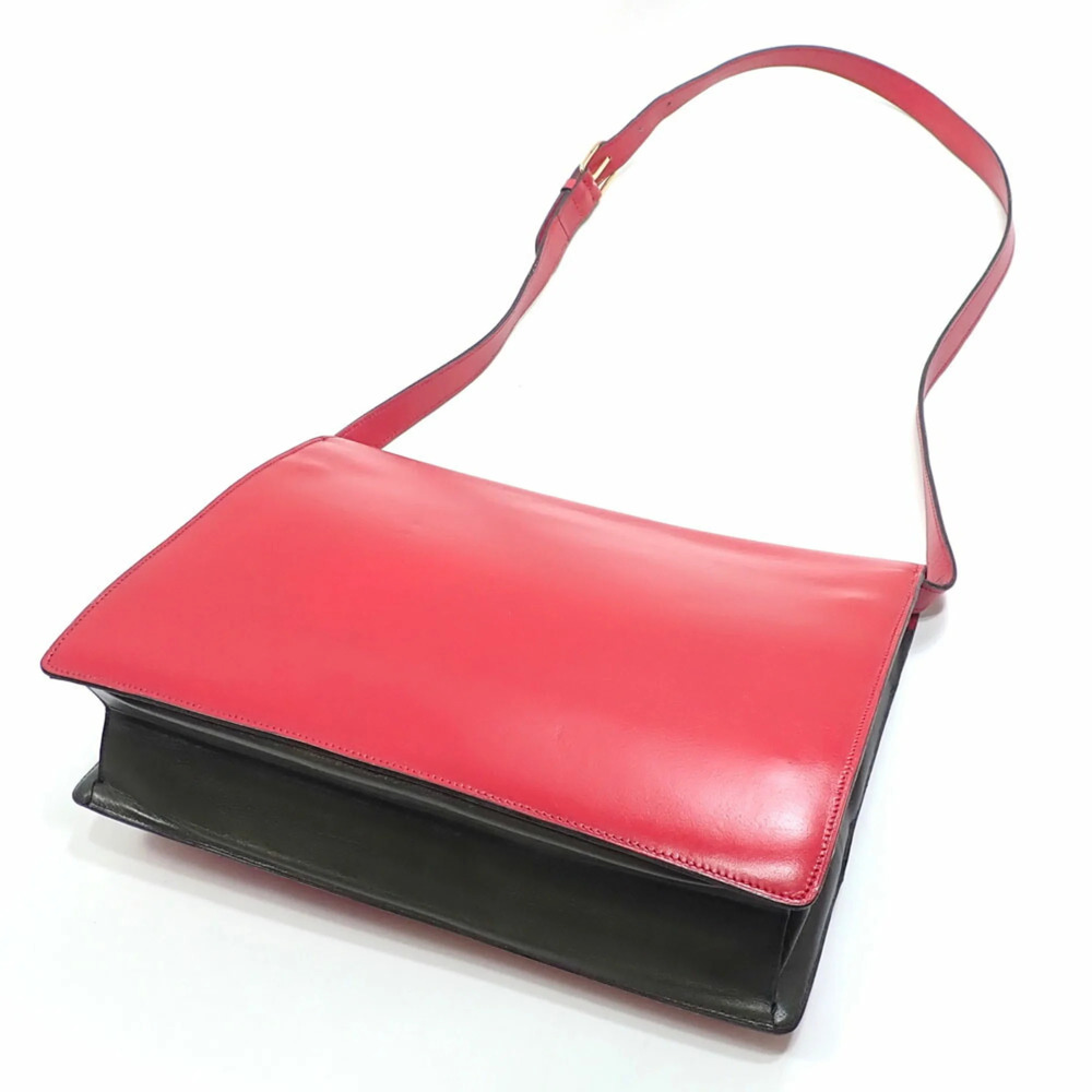 CHRISTIAN DIOR Red Leather Shoulder Bag - Picture 2 of 10